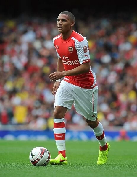 Arsenal's Kieran Gibbs in Action Against Benfica at the Emirates Cup, 2014