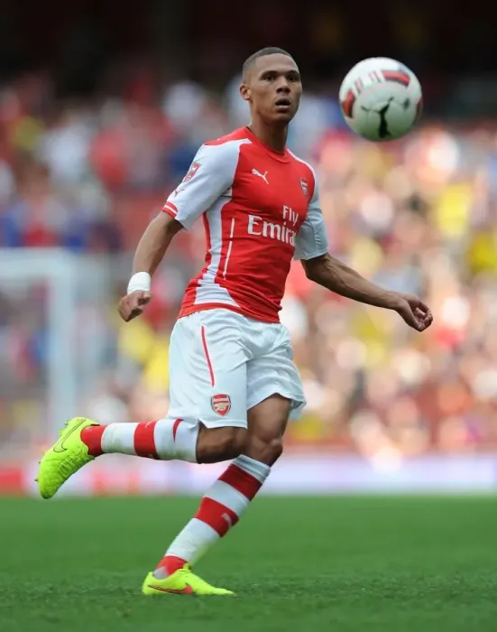 Framed Print : Arsenal's Kieran Gibbs in Action Against Benfica at Emirates Stadium (2014-15) Framed Print : Arsenal's Kieran Gibbs in Action Against Benfica at Emirates Stadium (2014-15)