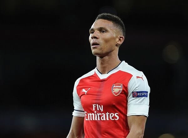 Arsenal's Kieran Gibbs in Action during the UEFA Champions League Match against Ludogorets (2016-17)