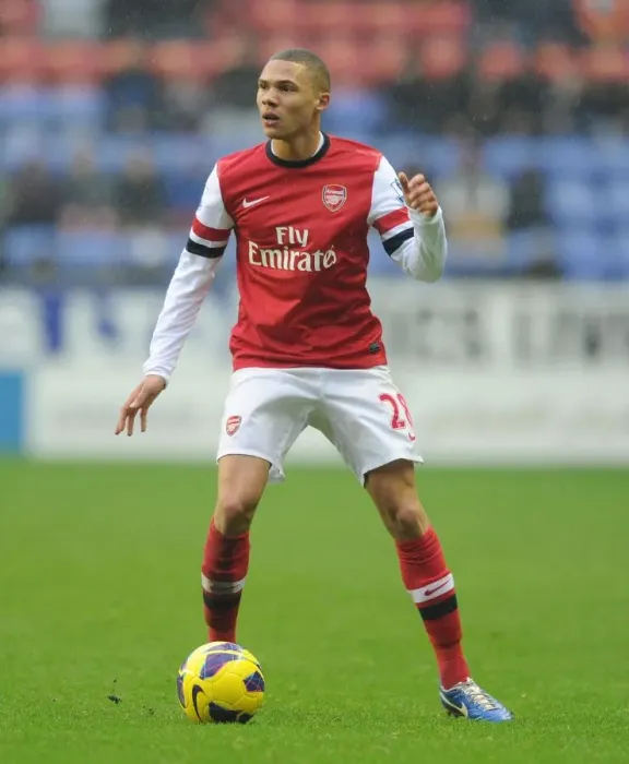 Framed Print : Arsenal's Kieran Gibbs in Action against Wigan Athletic (2012-13 Premier League)