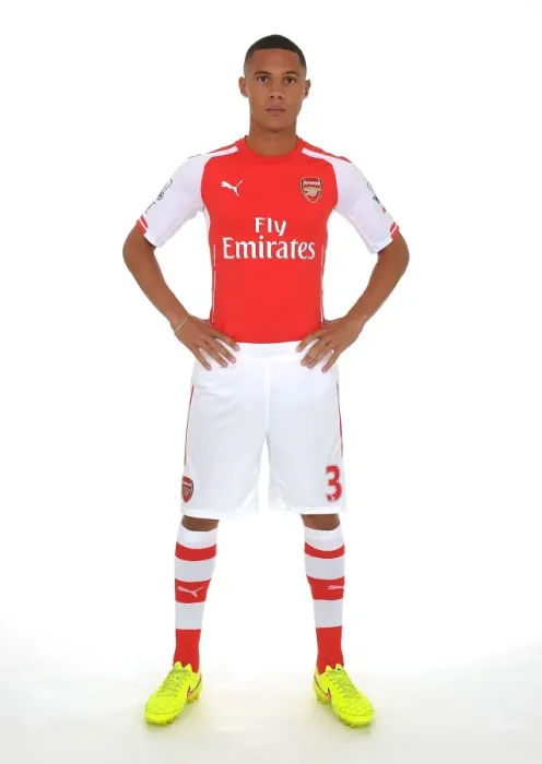 Framed Print : Arsenal's Kieran Gibbs at Emirates Stadium (2014 / 15)