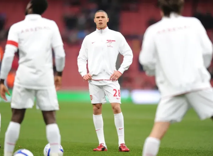 Framed Print : Arsenal's Kieran Gibbs in FA Cup Action vs Leeds United at Emirates Stadium