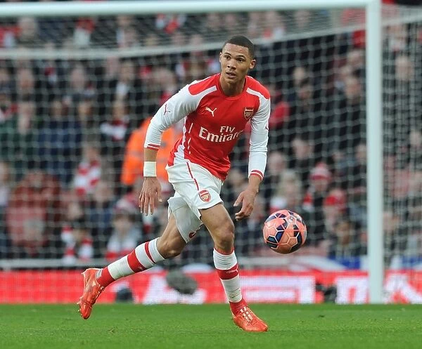 Arsenal's Kieran Gibbs in FA Cup Fifth Round Action against Middlesbrough