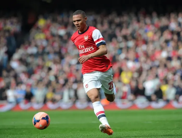 Framed Print : Arsenal's Kieran Gibbs in FA Cup Quarter-Final Action Against Everton