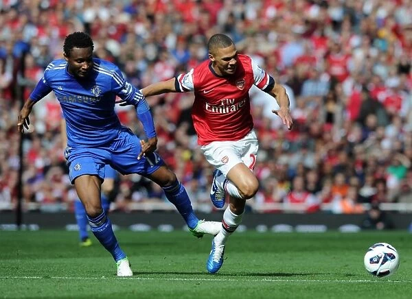 Arsenal's Kieran Gibbs Fouls Chelsea's John Mikel Obi (2012-13)