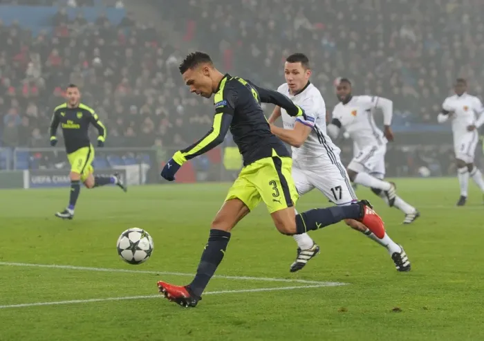 Framed Print : Arsenal's Kieran Gibbs Scores First Goal Against FC Basel in 2016-17 UEFA Champions League Framed Print : Arsenal's Kieran Gibbs Scores First Goal Against FC Basel in 2016-17 UEFA Champions League
