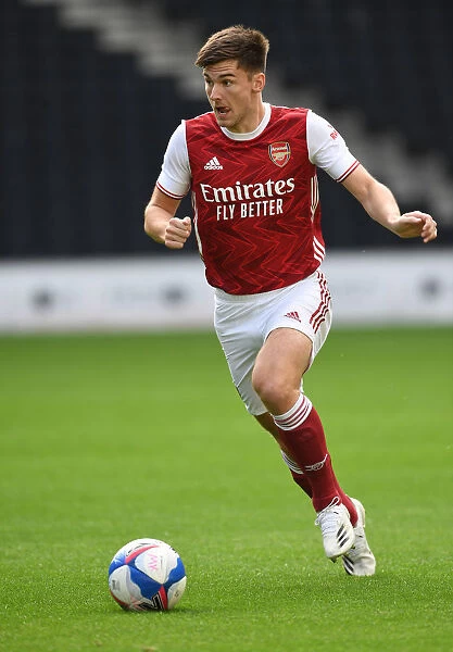 Arsenal's Kieran Tierney in Action: MK Dons vs Arsenal, 2020