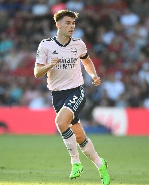 Arsenal's Kieran Tierney in Action against AFC Bournemouth in 2022-23 Premier League