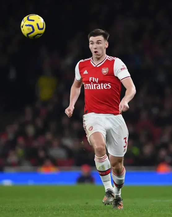 Framed Print : Arsenal's Kieran Tierney in Action during Arsenal v Southampton Premier League Match