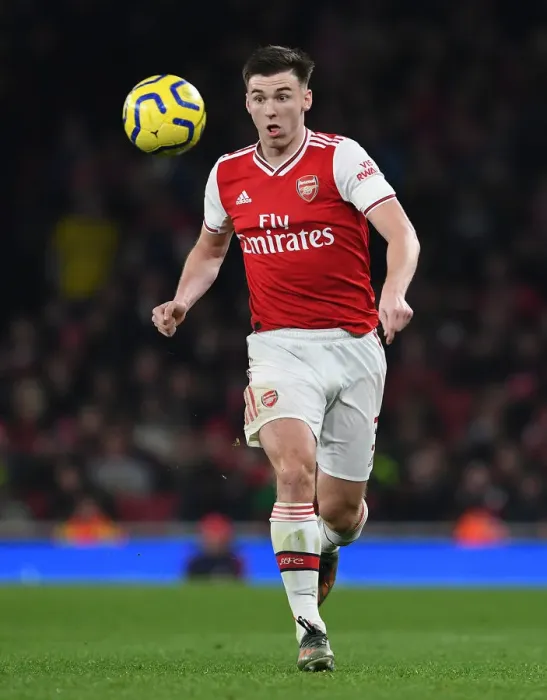 Framed Print : Arsenal's Kieran Tierney in Action: Arsenal vs Southampton (2019-20) Framed Print : Arsenal's Kieran Tierney in Action: Arsenal vs Southampton (2019-20)