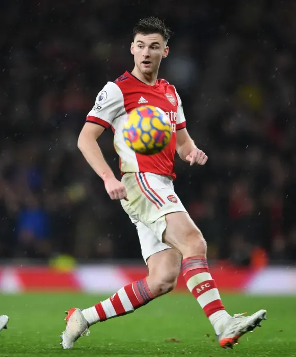 Framed Print : Arsenal's Kieran Tierney in Action: Arsenal vs Southampton (2021-22) Framed Print : Arsenal's Kieran Tierney in Action: Arsenal vs Southampton (2021-22)