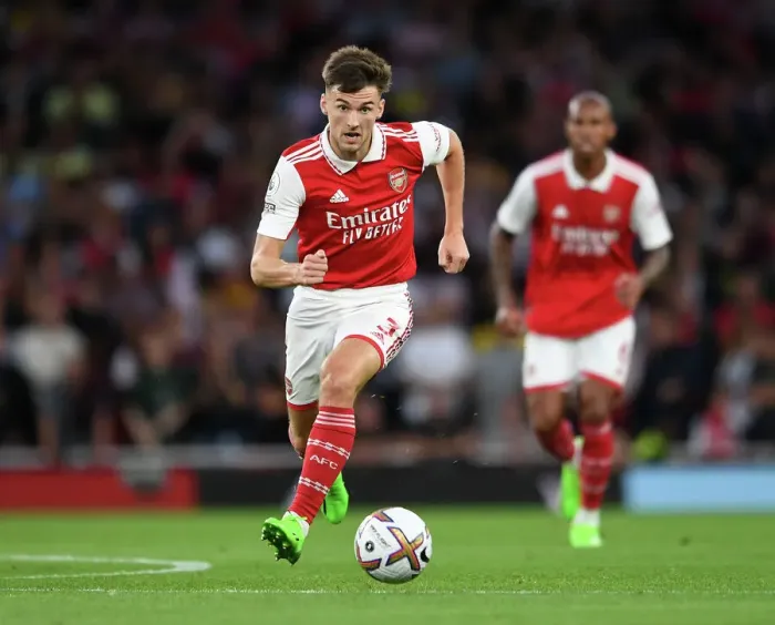 Framed Print : Arsenal's Kieran Tierney in Action against Aston Villa - Premier League 2022-23 Framed Print : Arsenal's Kieran Tierney in Action against Aston Villa - Premier League 2022-23
