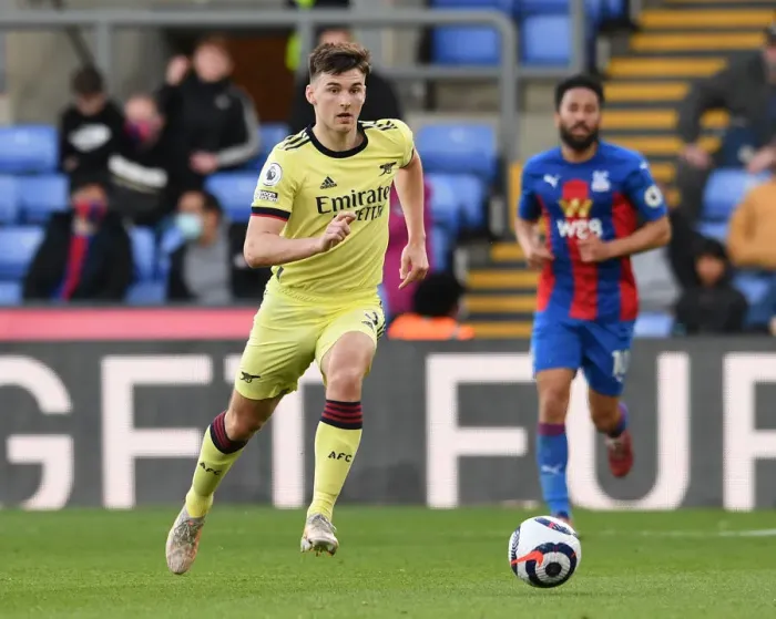 Framed Print : Arsenal's Kieran Tierney in Action: Crystal Palace vs Arsenal, Premier League 2020-21 Framed Print : Arsenal's Kieran Tierney in Action: Crystal Palace vs Arsenal, Premier League 2020-21