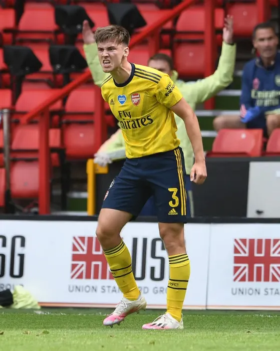 Framed Print : Arsenal's Kieran Tierney in Action: FA Cup Quarterfinal vs Sheffield United Framed Print : Arsenal's Kieran Tierney in Action: FA Cup Quarterfinal vs Sheffield United