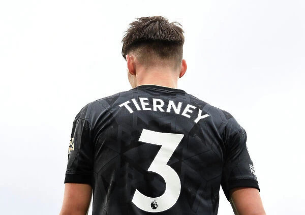 Arsenal's Kieran Tierney in Action: Fulham vs. Arsenal, Premier League 2022-23
