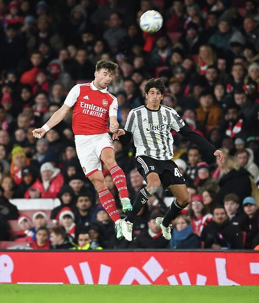 Arsenal's Kieran Tierney in Action Against Juventus (2022-23)