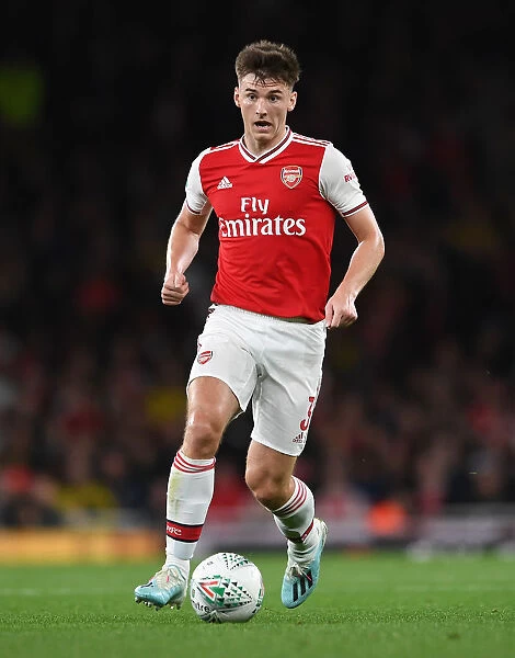 Arsenal's Kieran Tierney in Action Against Nottingham Forest in Carabao Cup Third Round
