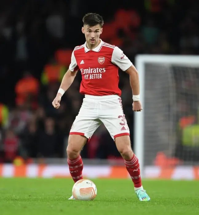 Framed Print : Arsenal's Kieran Tierney in Action against PSV Eindhoven (2022-23 Europa League) Framed Print : Arsenal's Kieran Tierney in Action against PSV Eindhoven (2022-23 Europa League)