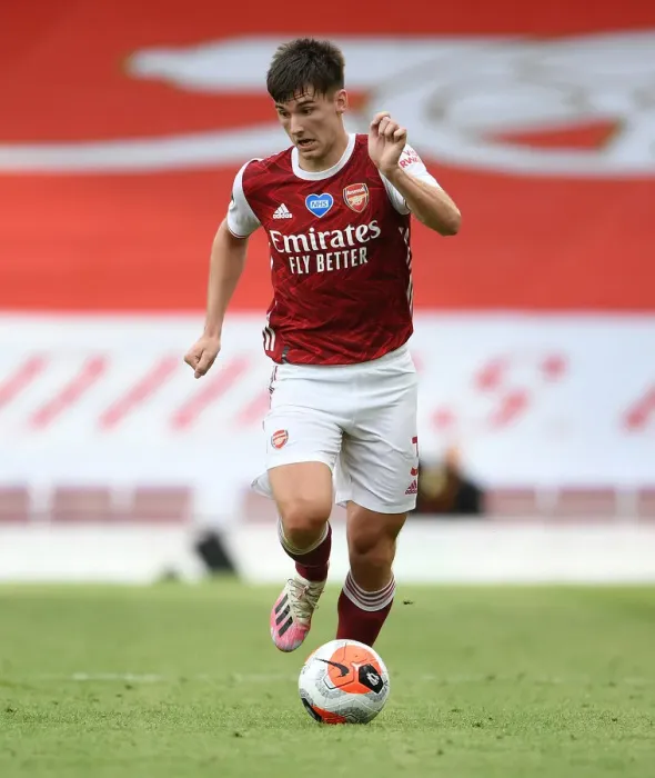 Framed Print : Arsenal's Kieran Tierney in Action Against Watford in Premier League Framed Print : Arsenal's Kieran Tierney in Action Against Watford in Premier League