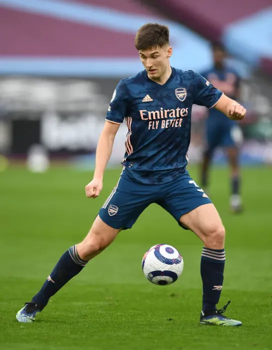 Framed Print : Arsenal's Kieran Tierney in Action Against West Ham United during Premier League Clash Framed Print : Arsenal's Kieran Tierney in Action Against West Ham United during Premier League Clash