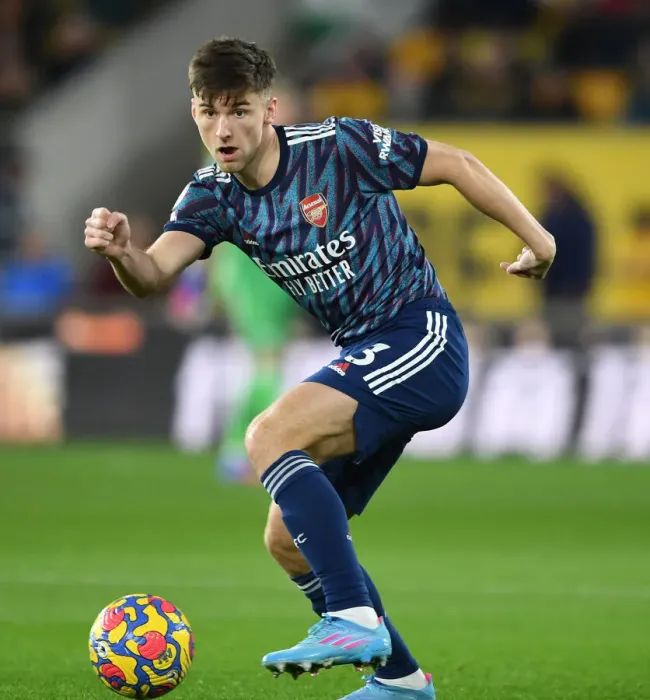 Framed Print : Arsenal's Kieran Tierney in Action against Wolverhampton Wanderers - Premier League 2021-22 Framed Print : Arsenal's Kieran Tierney in Action against Wolverhampton Wanderers - Premier League 2021-22