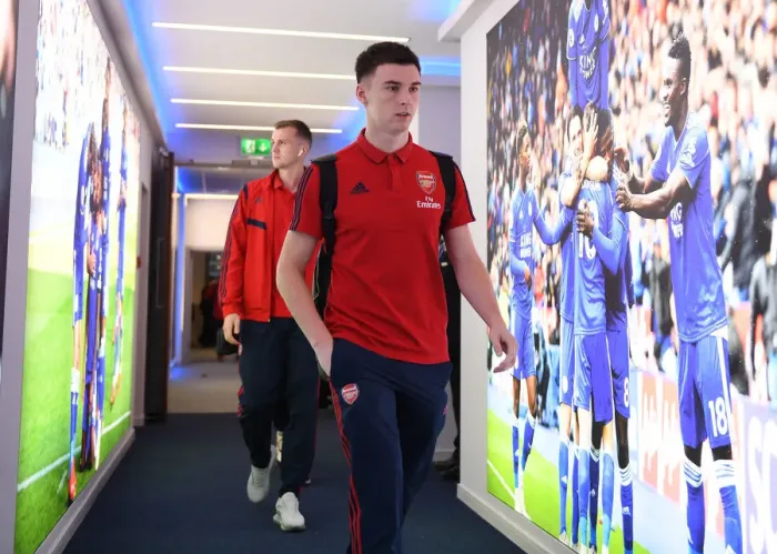 Framed Print : Arsenal's Kieran Tierney Arrives at Leicester City's King Power Stadium Ahead of Premier League Clash Framed Print : Arsenal's Kieran Tierney Arrives at Leicester City's King Power Stadium Ahead of Premier League Clash