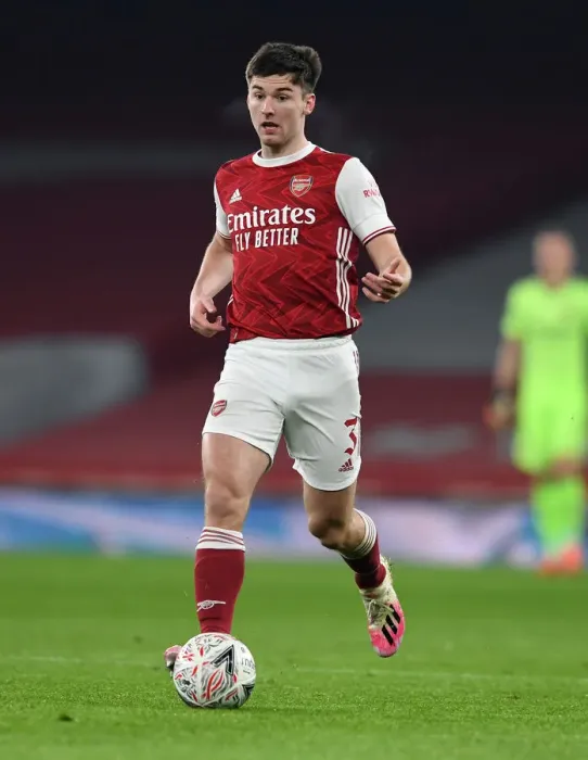 Framed Print : Arsenal's Kieran Tierney in FA Cup Action Against Newcastle United