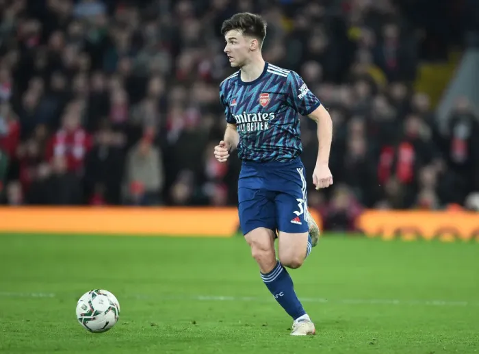Framed Print : Arsenal's Kieran Tierney Faces Off Against Liverpool in Carabao Cup Semi-Final Clash Framed Print : Arsenal's Kieran Tierney Faces Off Against Liverpool in Carabao Cup Semi-Final Clash