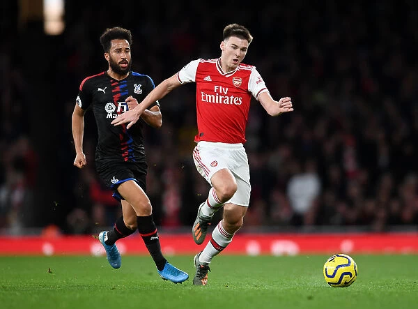 Arsenal's Kieran Tierney Goes Head-to-Head with Andros Townsend in Premier League Showdown