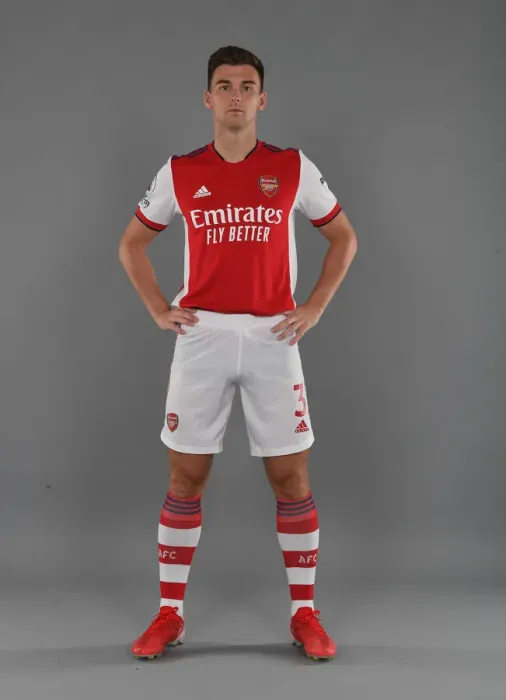 Framed Print : Arsenal's Kieran Tierney Kicks Off New Season Training