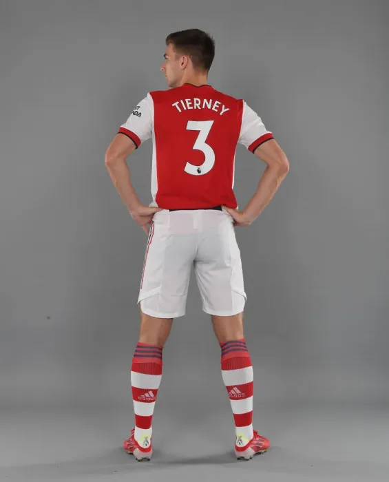 Framed Print : Arsenal's Kieran Tierney Kicks Off New Season Training