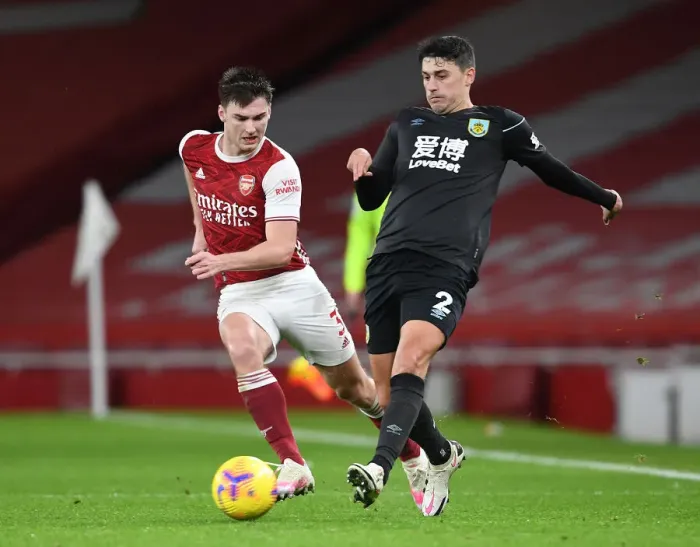 Framed Print : Arsenal's Kieran Tierney Outwits Matthew Lowton: Premier League Masterclass at Emirates Stadium Framed Print : Arsenal's Kieran Tierney Outwits Matthew Lowton: Premier League Masterclass at Emirates Stadium