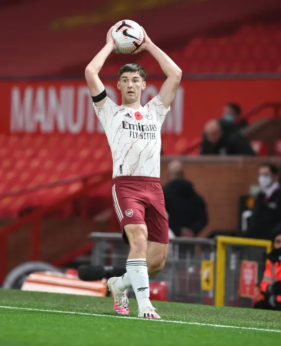 Framed Print : Arsenal's Kieran Tierney Plays Manchester United in Empty Old Trafford Amid COVID-19 Restrictions (2020-21 Premier League) Framed Print : Arsenal's Kieran Tierney Plays Manchester United in Empty Old Trafford Amid COVID-19 Restrictions (2020-21 Premier League)