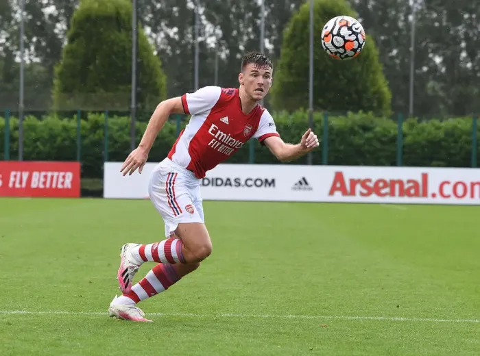 Framed Print : Arsenal's Kieran Tierney in Pre-Season Action: Arsenal vs. Watford, 2021 Framed Print : Arsenal's Kieran Tierney in Pre-Season Action: Arsenal vs. Watford, 2021
