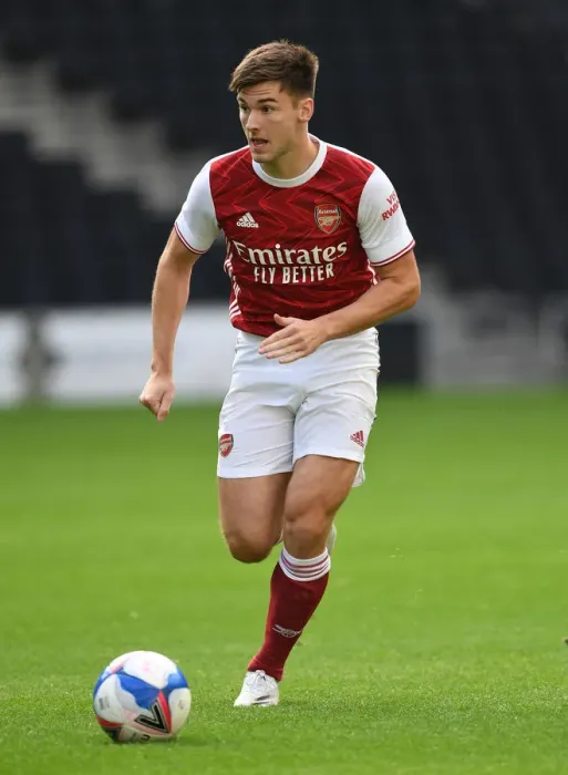 Framed Print : Arsenal's Kieran Tierney in Pre-Season Action: MK Dons vs Arsenal, 2020