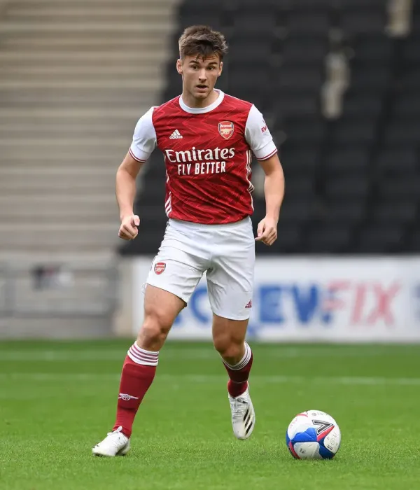 Framed Print : Arsenal's Kieran Tierney in Pre-Season Action vs MK Dons