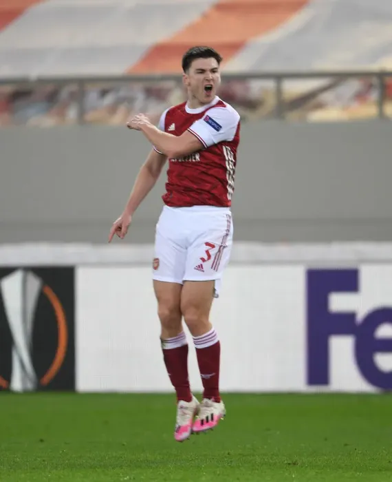 Framed Print : Arsenal's Kieran Tierney Scores in Europa League Win Against SL Benfica Framed Print : Arsenal's Kieran Tierney Scores in Europa League Win Against SL Benfica