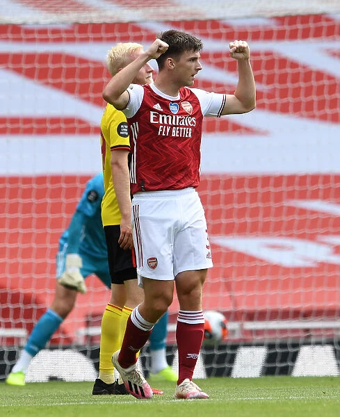 Arsenal's Kieran Tierney Scores Second Goal Against Watford in 2019-20 Premier League