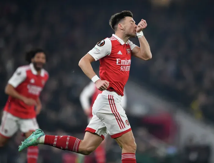 Framed Print : Arsenal's Kieran Tierney Scores the Winning Goal in Europa League Victory over FC Zurich