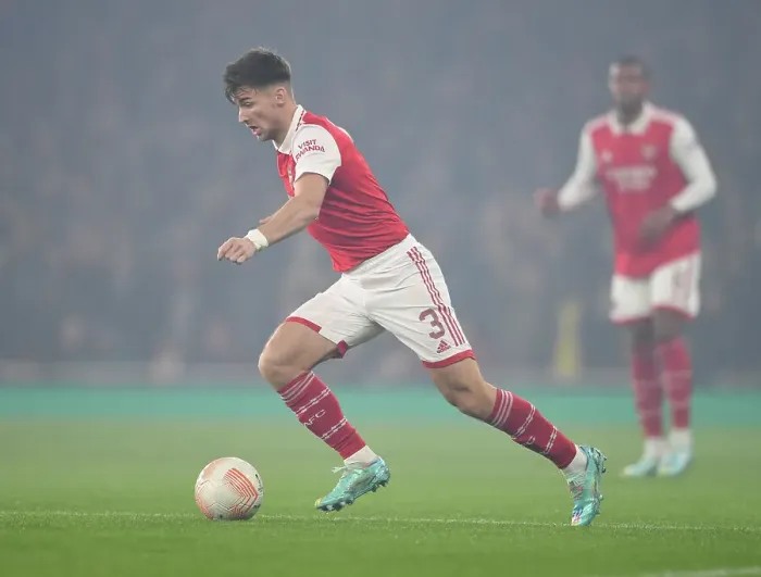 Framed Print : Arsenal's Kieran Tierney Stars in Europa League Victory over FC Zurich