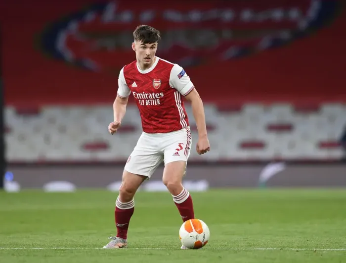 Framed Print : Arsenal's Kieran Tierney in UEFA Europa League Semi-Final: Arsenal vs Villarreal CF (Behind Closed Doors) Framed Print : Arsenal's Kieran Tierney in UEFA Europa League Semi-Final: Arsenal vs Villarreal CF (Behind Closed Doors)