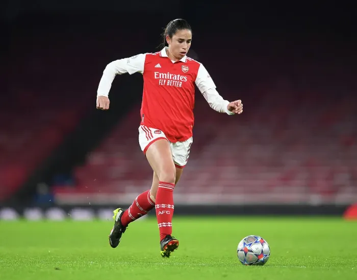 Framed Print : Arsenal's Kim Little: Focus and Preparation Before Arsenal vs Olympique Lyonnais - UEFA Women's Champions League (2022-23) Framed Print : Arsenal's Kim Little: Focus and Preparation Before Arsenal vs Olympique Lyonnais - UEFA Women's Champions League (2022-23)
