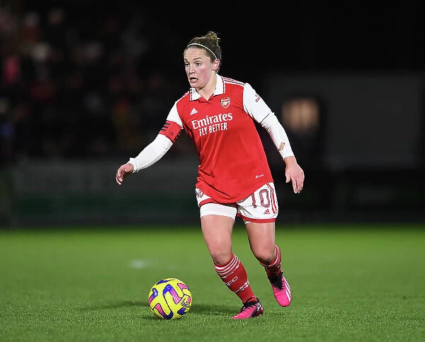 Arsenal's Kim Little in Action against Aston Villa in FA Women's Continental Tyres League Cup
