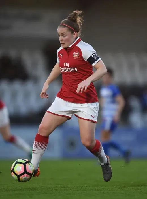 Framed Print : Arsenal's Kim Little in Action: WSL Clash Against Reading Ladies