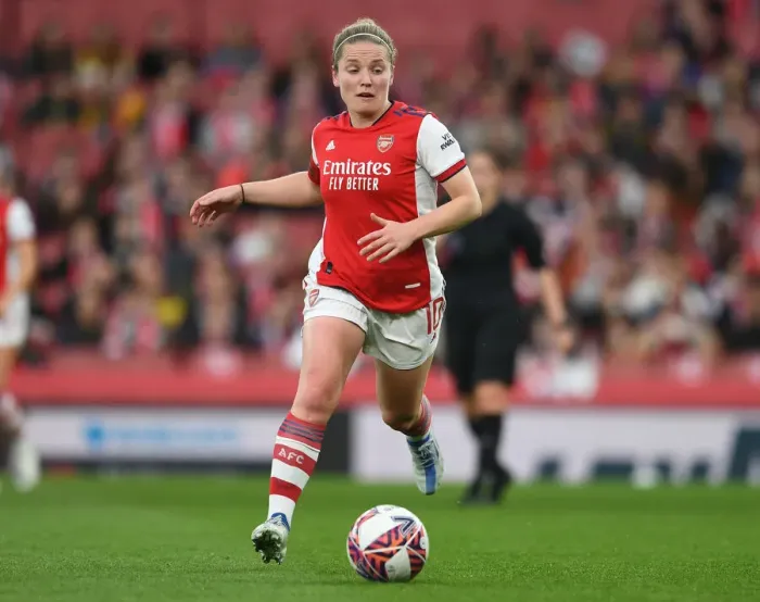 Framed Print : Arsenal's Kim Little Dazzles in FA WSL Showdown Against Tottenham Hotspur