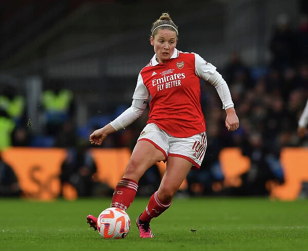 Arsenal's Kim Little in FA WSL Cup Final Clash Against Chelsea