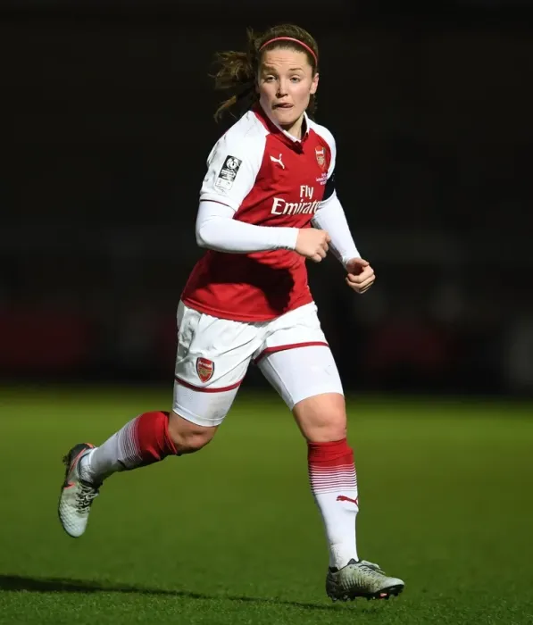 Framed Print : Arsenal's Kim Little Fights for Victory in Continental Cup Final against Manchester City Ladies