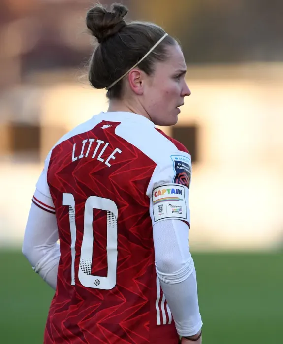 Framed Print : Arsenal's Kim Little: Leading the Rainbow Laces Campaign in Women's Super League Match
