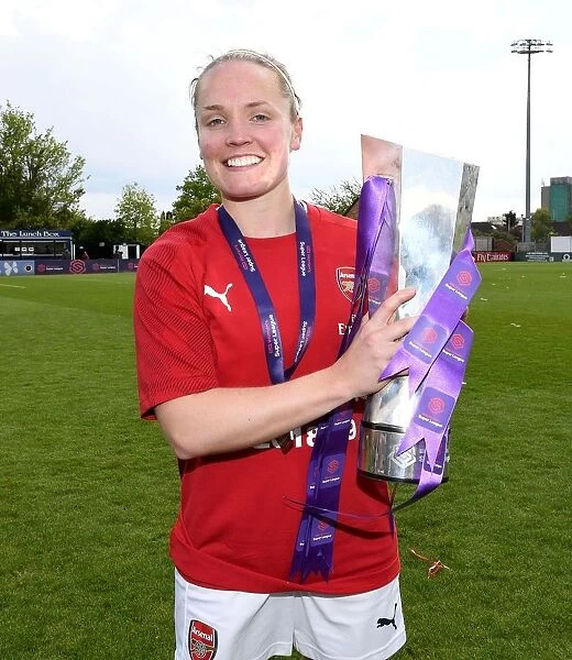 Arsenal's Kim Little Lifts WSL Trophy: Celebrating Championship Win over Manchester City