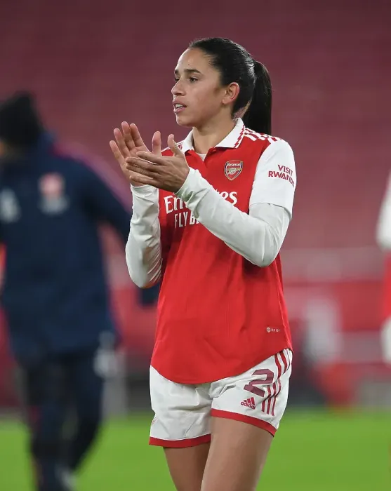 Framed Print : Arsenal's Kim Little: Pre-Match Focus Ahead of Champions League Clash with Olympique Lyonnais (2022-23)